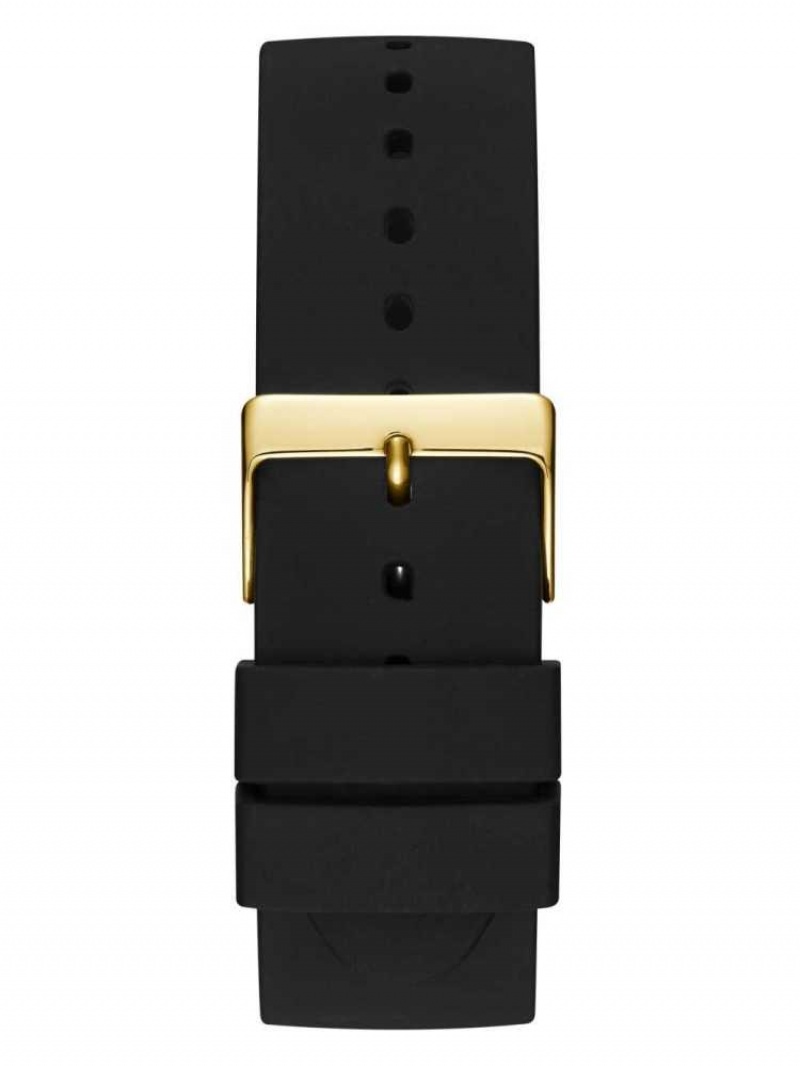 Montre Guess Black And Gold-Tone Analog Homme Noir | 68452-JXTK