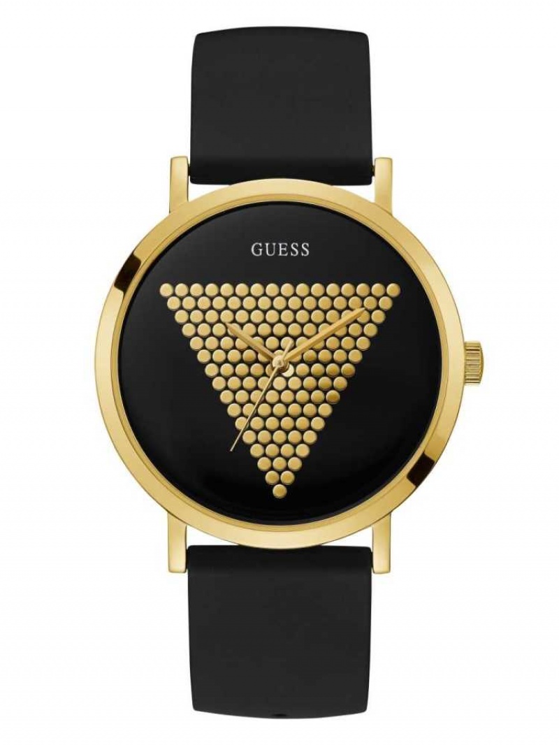 Montre Guess Black And Gold-Tone Analog Homme Noir | 68452-JXTK