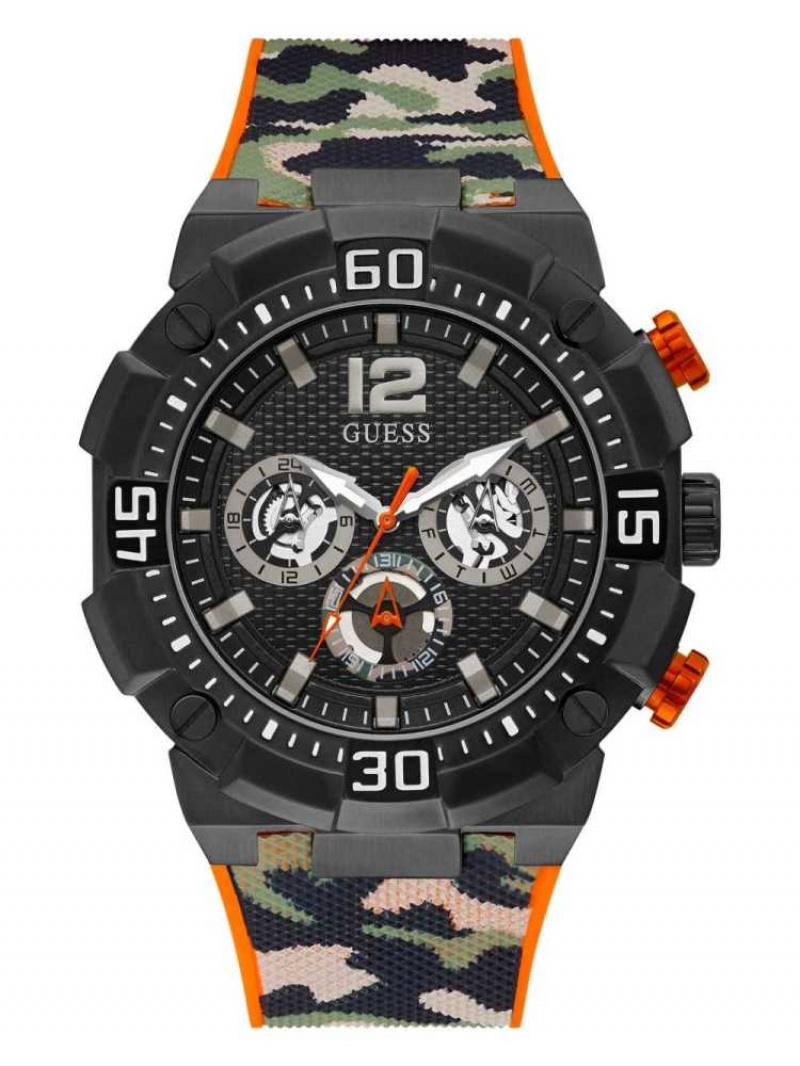 Montre Guess Camo Chrono-Look Multifonction Homme Multicolore | 06173-OIYD