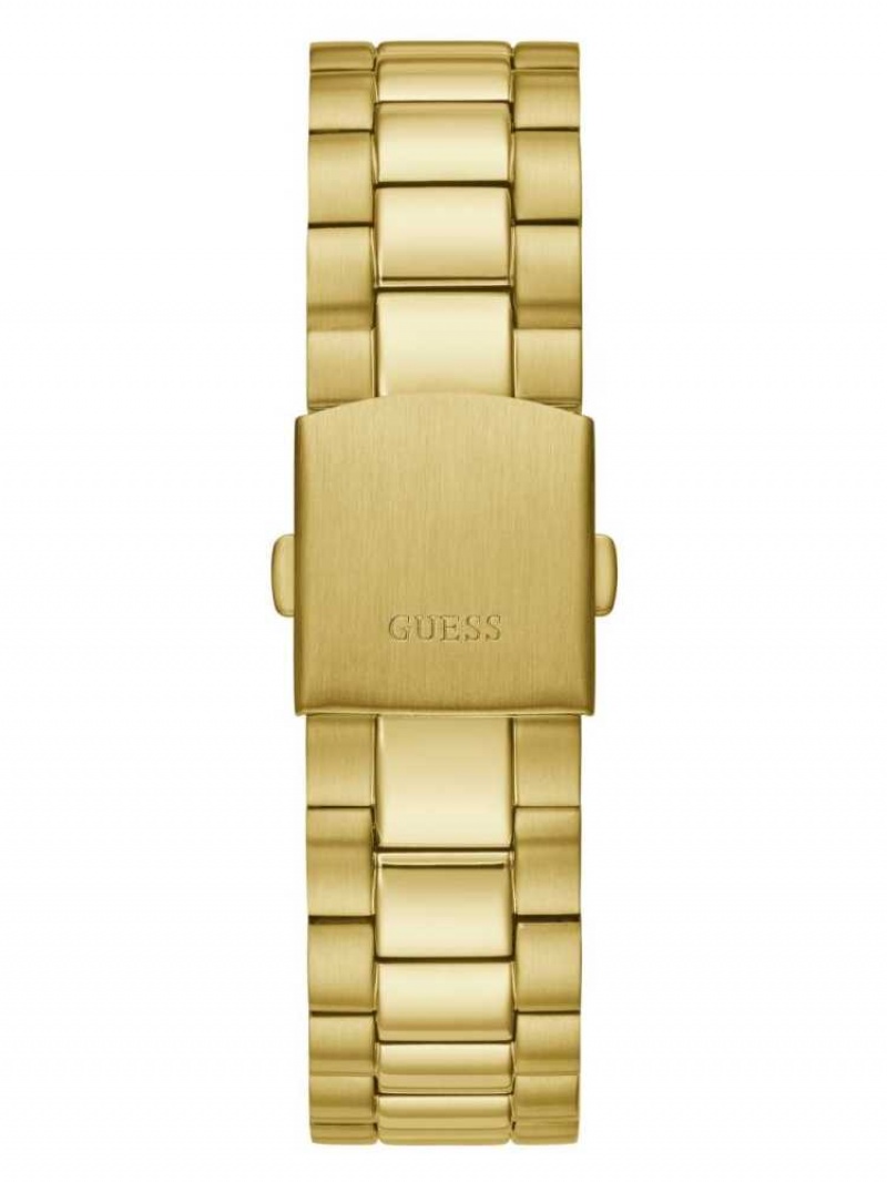 Montre Guess Connoisseur Gold-Tone and Black Analog Homme Multicolore | 30648-DJBR