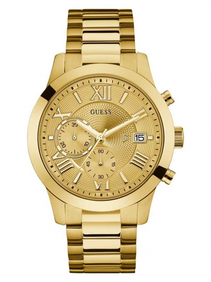 Montre Guess Gold-Tone Classiche Femme Doré | 61579-YIBF