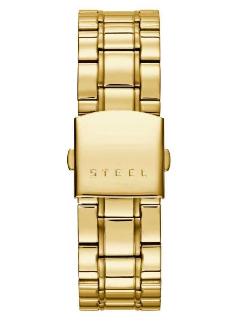 Montre Guess Gold-Tone Classiche Multifonction Homme Doré | 25190-OKYQ