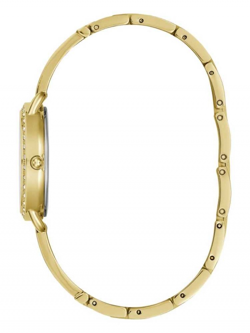 Montre Guess Gold-Tone Crystal Analog Femme Multicolore | 89601-MDUS