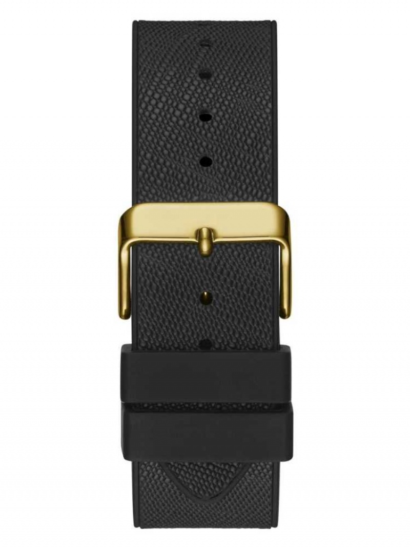 Montre Guess Gold-Tone Crystal Multifonction Homme Noir | 21638-JDHW