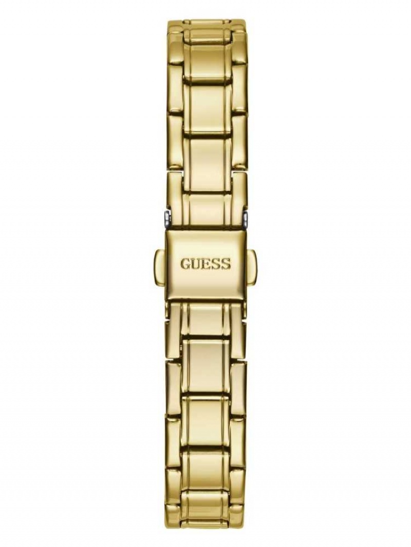 Montre Guess Gold-Tone Diamond Analog Femme Multicolore | 30651-QHCU