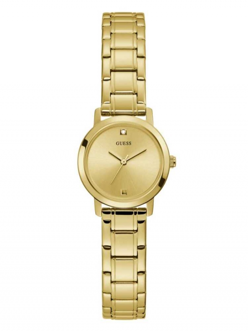 Montre Guess Gold-Tone Diamond Analog Femme Multicolore | 30651-QHCU