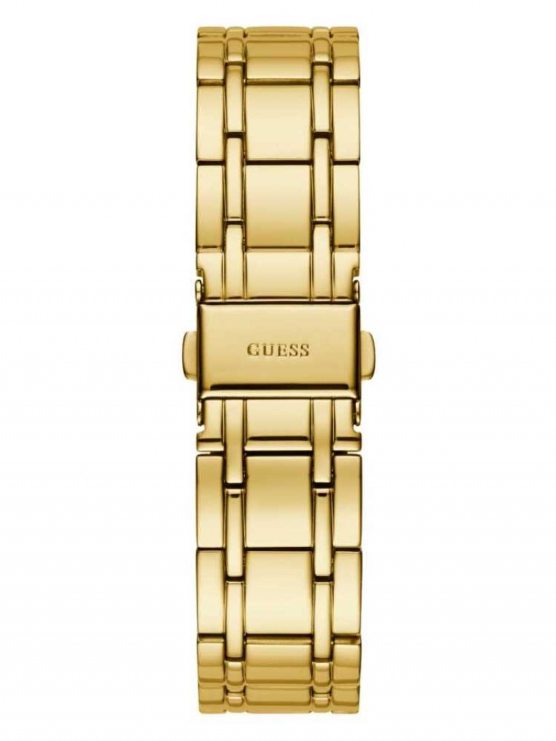 Montre Guess Gold-Tone Diamond Analog Femme Doré | 16079-QKUF