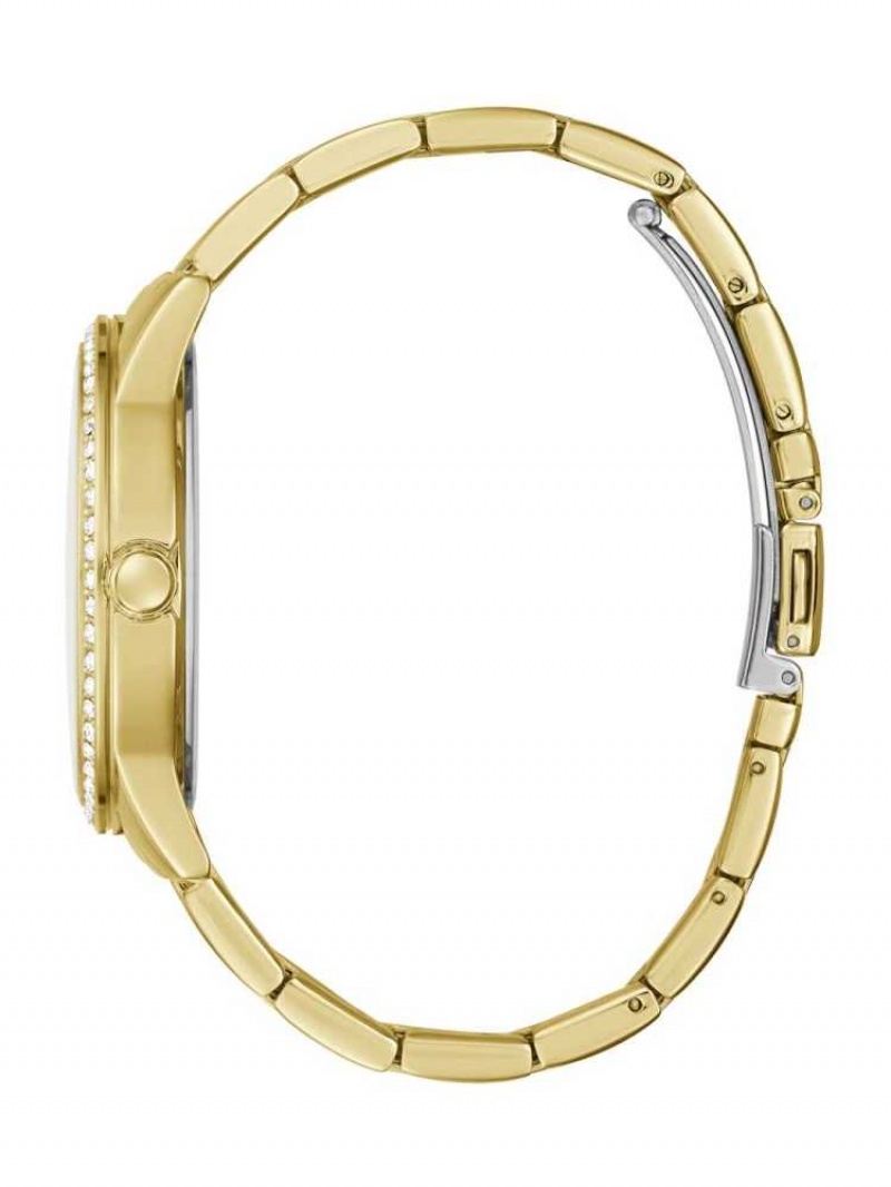 Montre Guess Gold-Tone Logo Analog Femme Multicolore | 14982-DAQZ