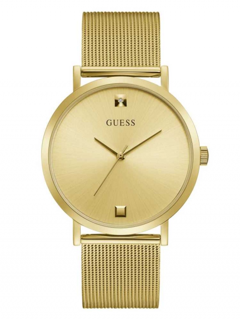 Montre Guess Gold-Tone Mesh Diamond Analog Homme Multicolore | 32576-FJDE