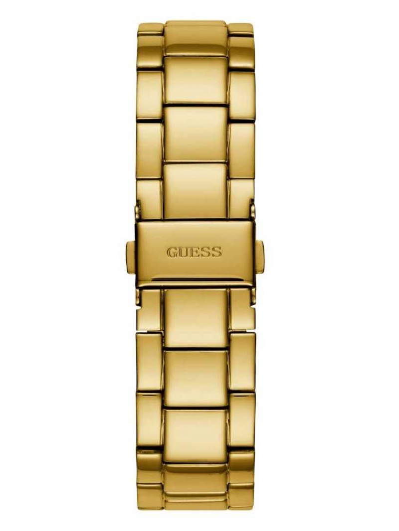 Montre Guess Gold-Tone Multifonction Homme Doré | 50418-QEHN