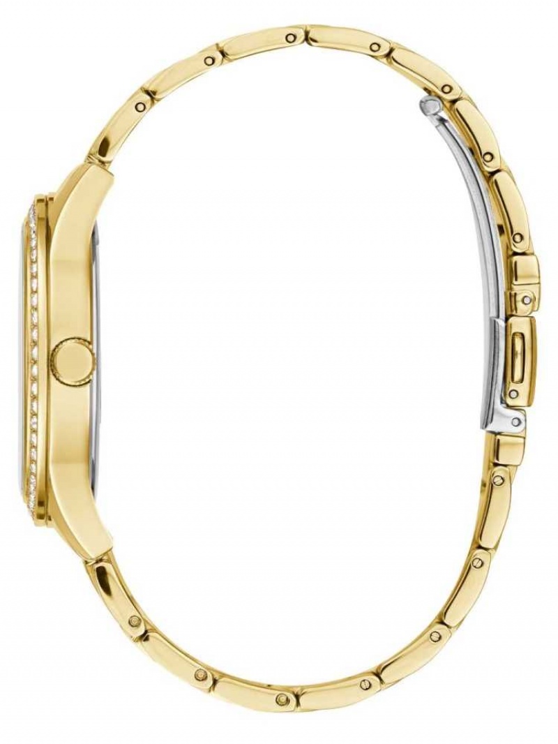 Montre Guess Gold-Tone Quattro G Analog Femme Doré | 37540-PJAO