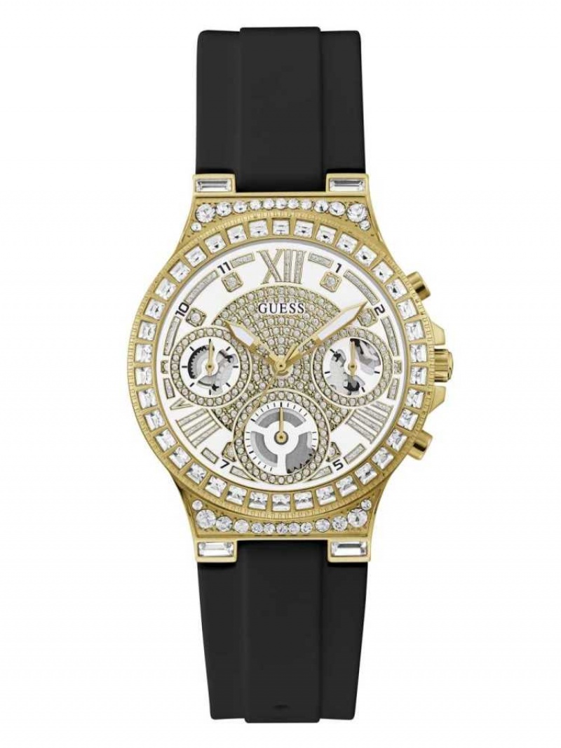 Montre Guess Gold-Tone Rhinestone Multifonction Femme Multicolore | 75690-IAXV