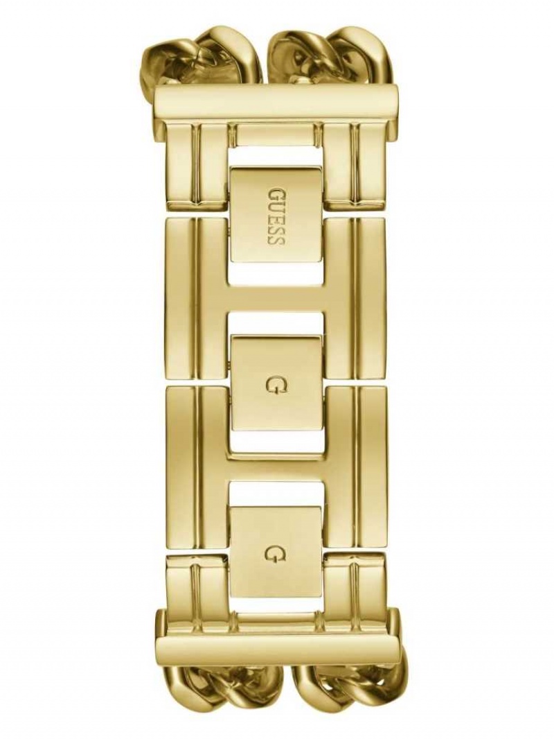 Montre Guess Gold-Tone Square Analog Femme Multicolore | 61942-TLOS