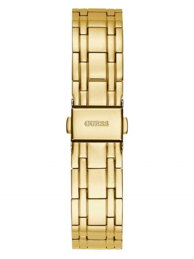 Montre Guess Gold-Tone and Black Analog Femme Multicolore | 54876-HMIL