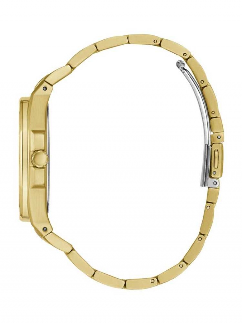 Montre Guess Gold-Tone and Black Analog Femme Multicolore | 74021-HXCR