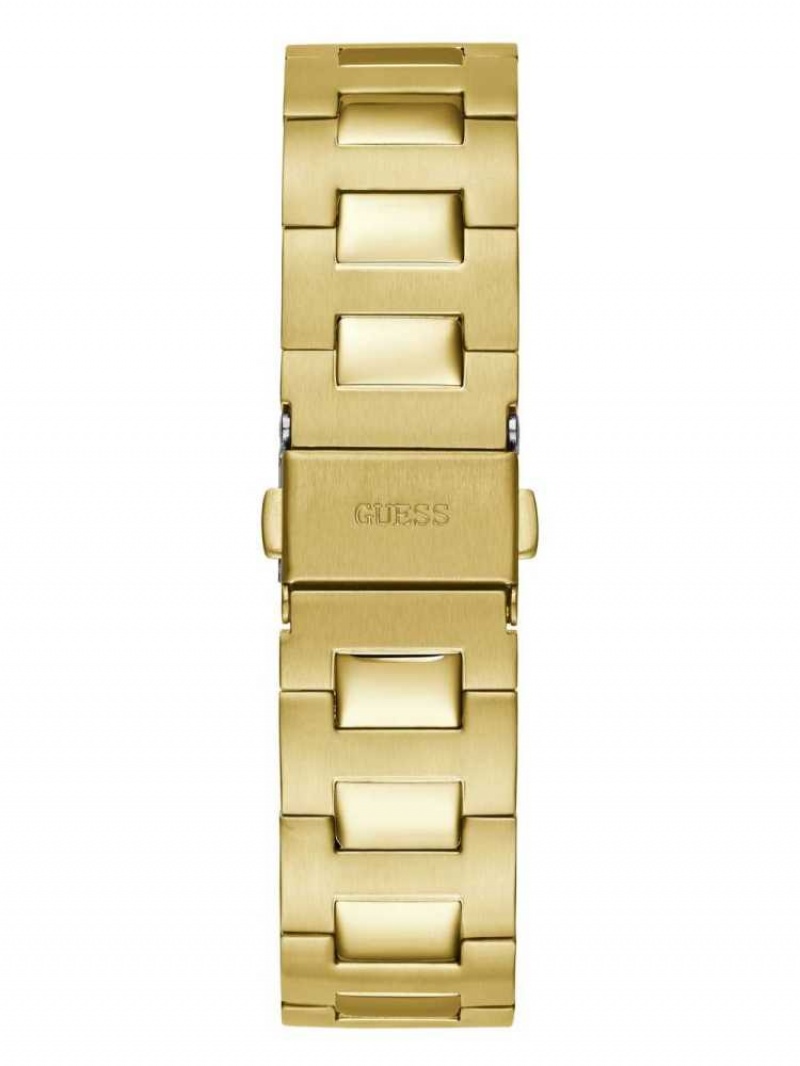 Montre Guess Gold-Tone and Black Analog Femme Multicolore | 74021-HXCR