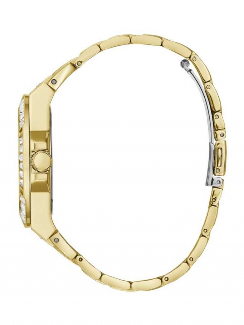 Montre Guess Gold-Tone and Crystal Multifonction Femme Multicolore | 91785-CUZO