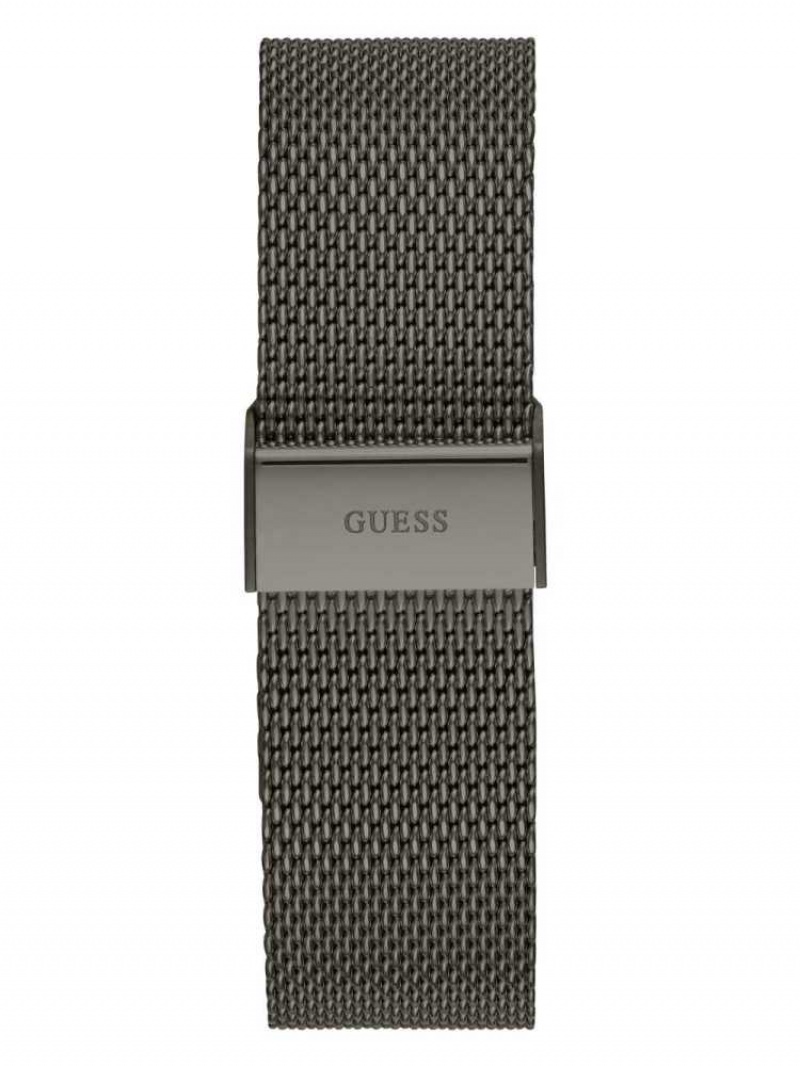 Montre Guess Gunmetal And Blue Mesh Multifunctional Homme Obsidienne | 72831-BUWP