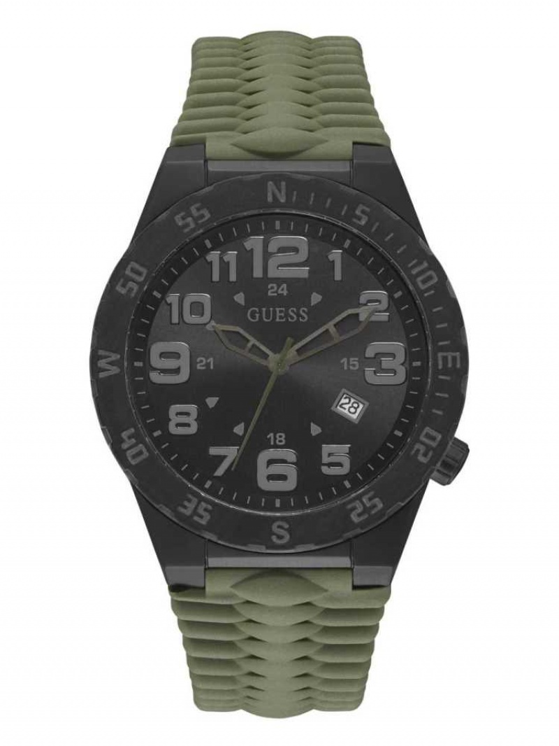 Montre Guess Olive And Black Multifonction Homme Multicolore | 32497-PTJX