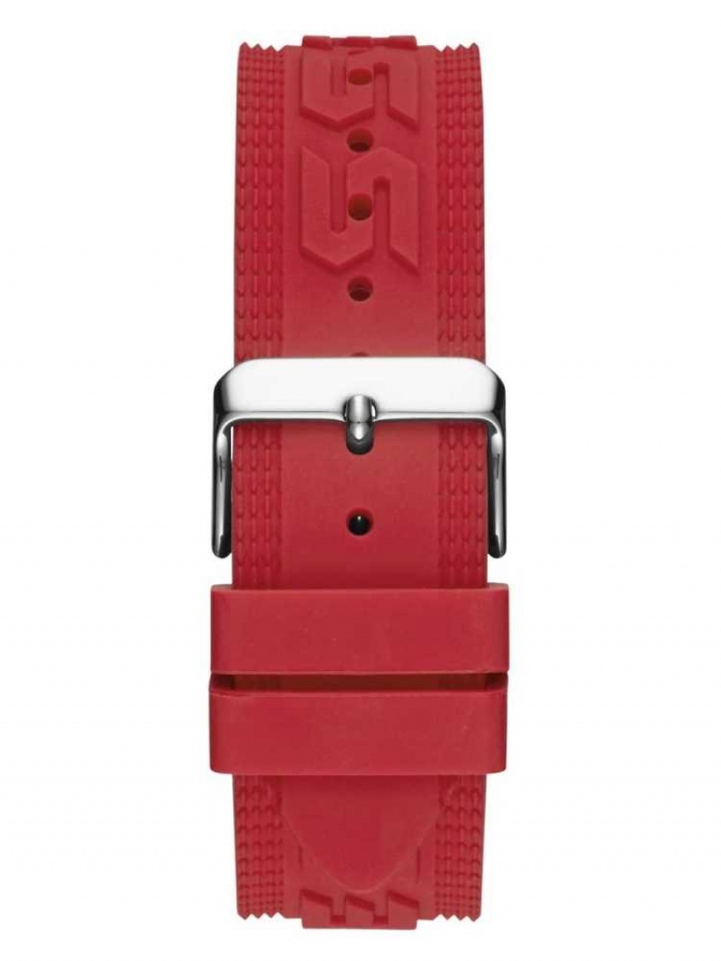 Montre Guess Oversized Red Silicone Analog and Digital Homme Rouge | 68730-WHUZ