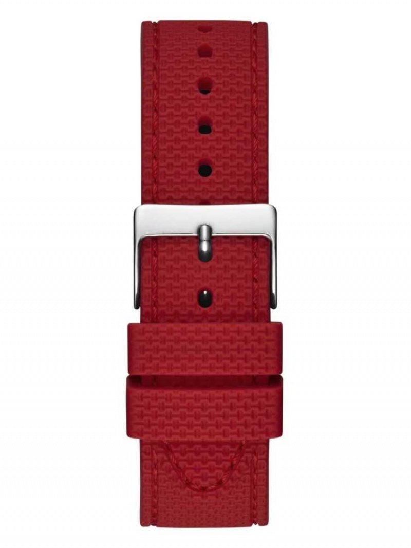 Montre Guess Red and Silver-Tone Multifonction Homme Rouge | 27541-SNCT