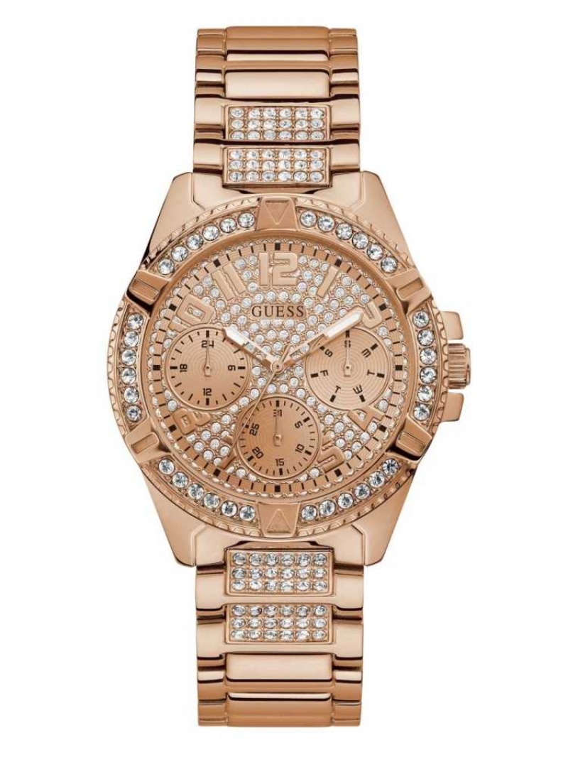 Montre Guess Rose Gold-Tone Multifonction Femme Rose Doré | 62048-XDQB