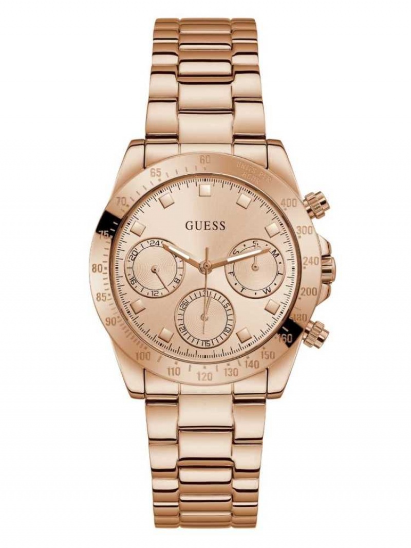 Montre Guess Rose Gold-Tone Multifonction Femme Multicolore | 23186-VYSJ