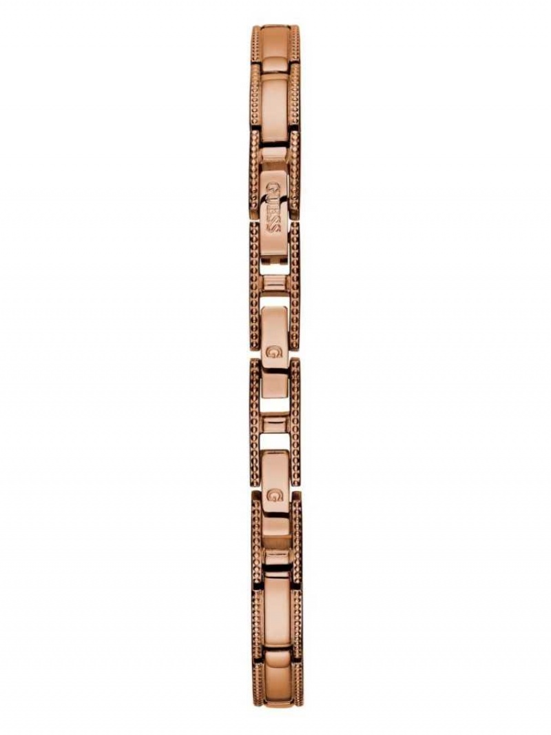 Montre Guess Rose Gold-Tone Petite Crystal Femme Bleu Royal | 64087-REFL