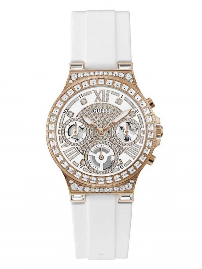 Montre Guess Rose Gold-Tone Rhinestone Multifonction Femme Multicolore | 27584-BXNY