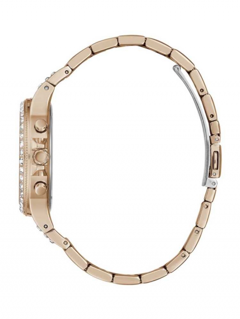 Montre Guess Rose Gold-Tone and Rhinestone Multifonction Femme Multicolore | 70865-BQYS