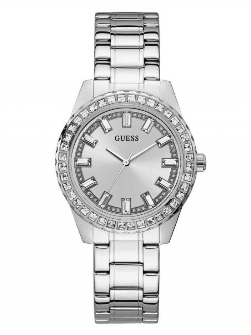 Montre Guess Silver-Tone Analog Femme Multicolore | 43068-MQEN