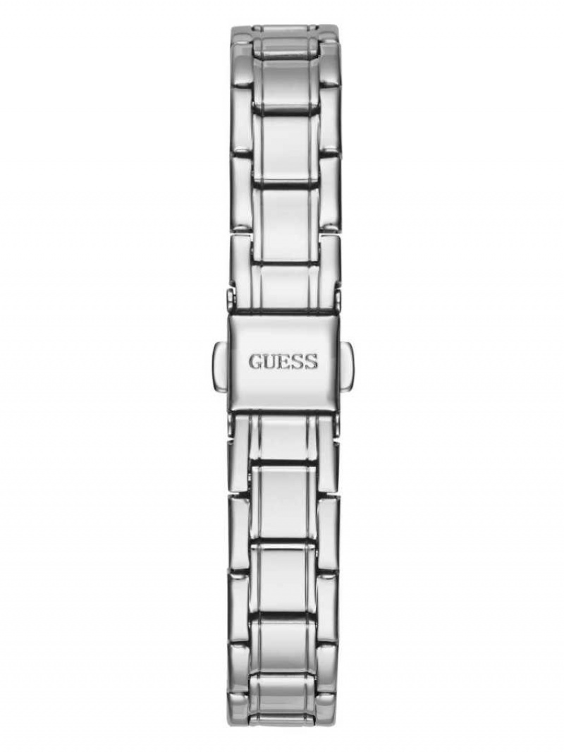 Montre Guess Silver-Tone And Pink Diamond Analog Femme Multicolore | 58163-YWCK