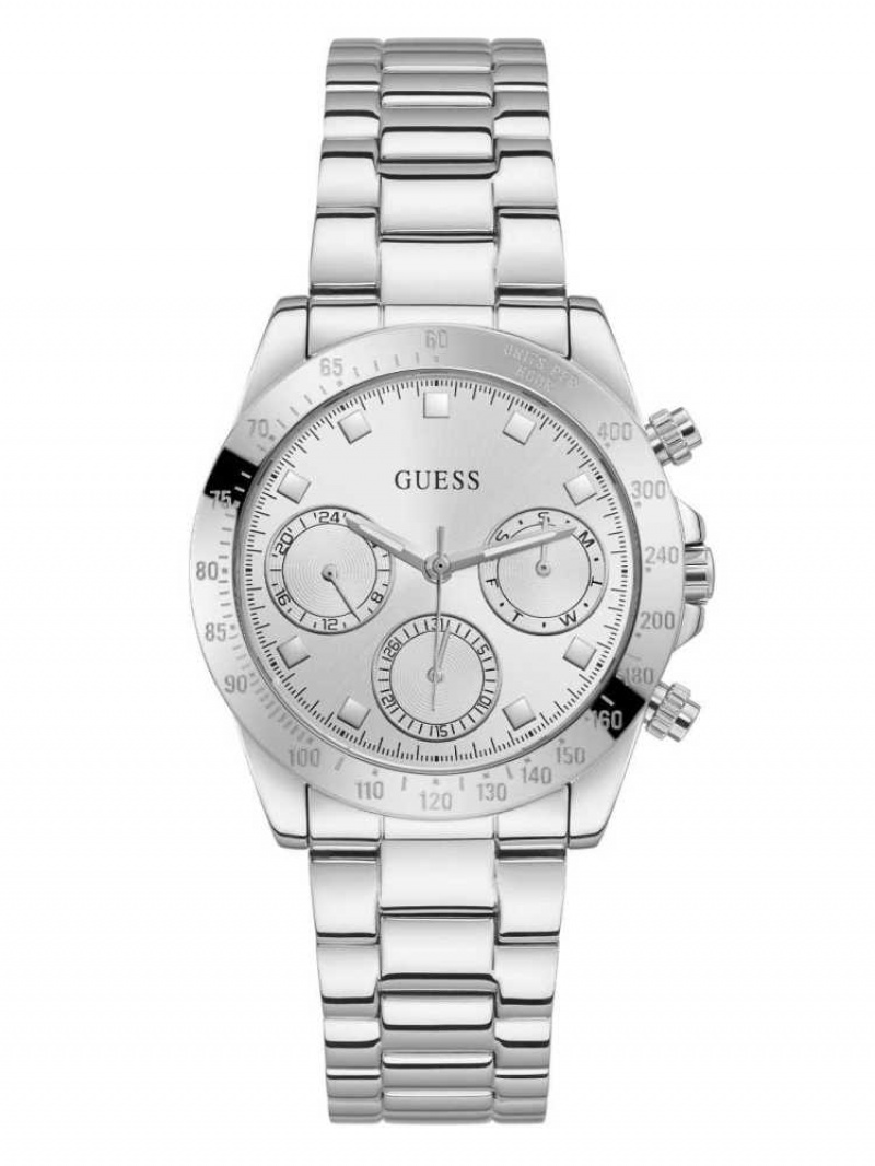 Montre Guess Silver-Tone Multifonction Femme Multicolore | 13659-MEBW