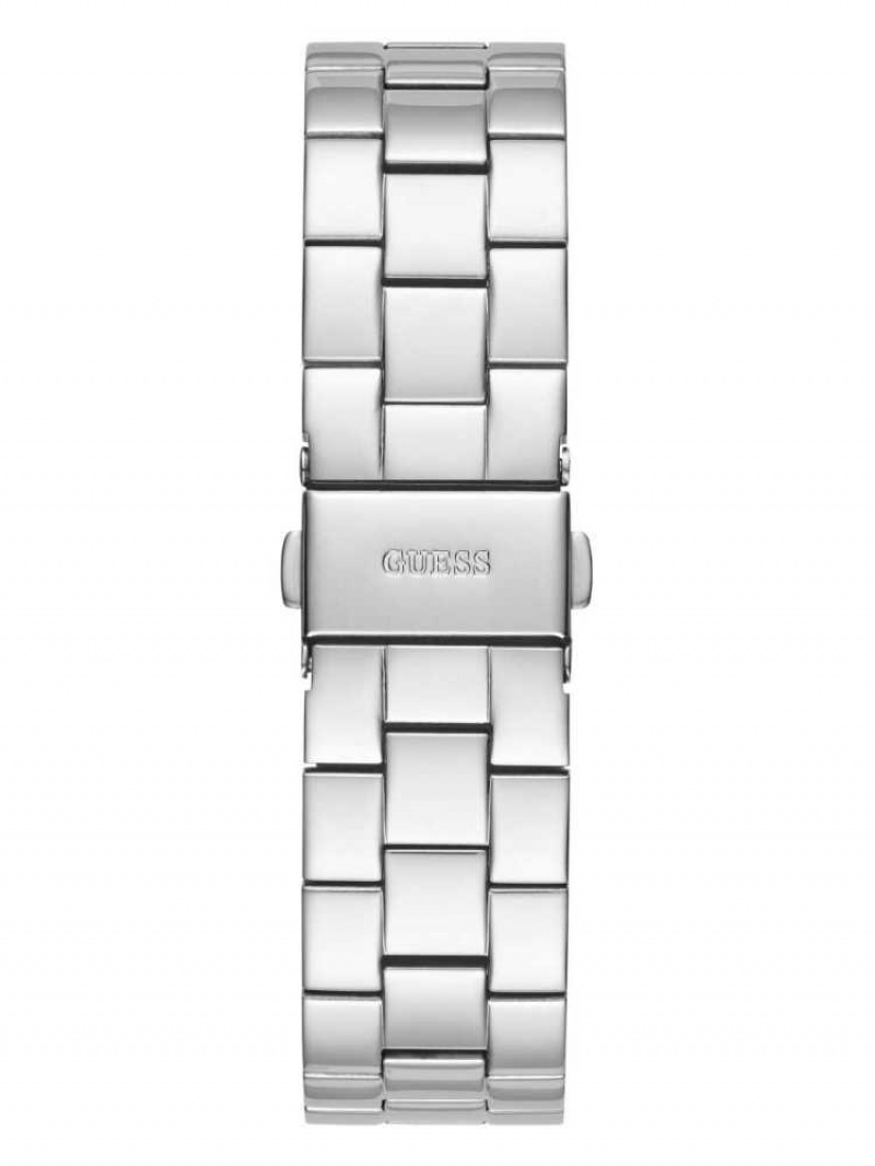 Montre Guess Silver-Tone and Rhinestone Analog Femme Multicolore | 26910-JLMX