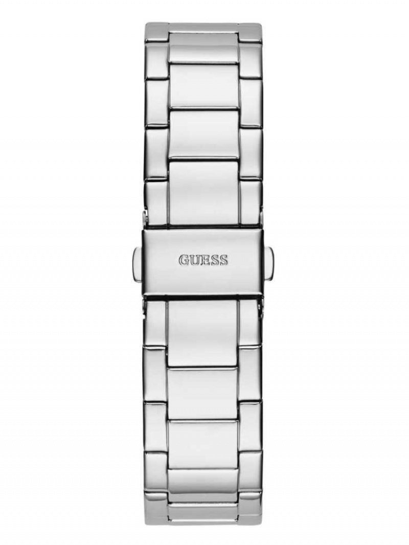 Montre Guess Silver-Tone and Rhinestone Multifonction Femme Multicolore | 42807-EPCB