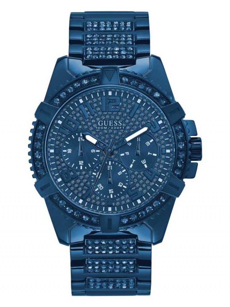 Montre Guess Sport Multifonction Femme Bleu | 83715-QWCU