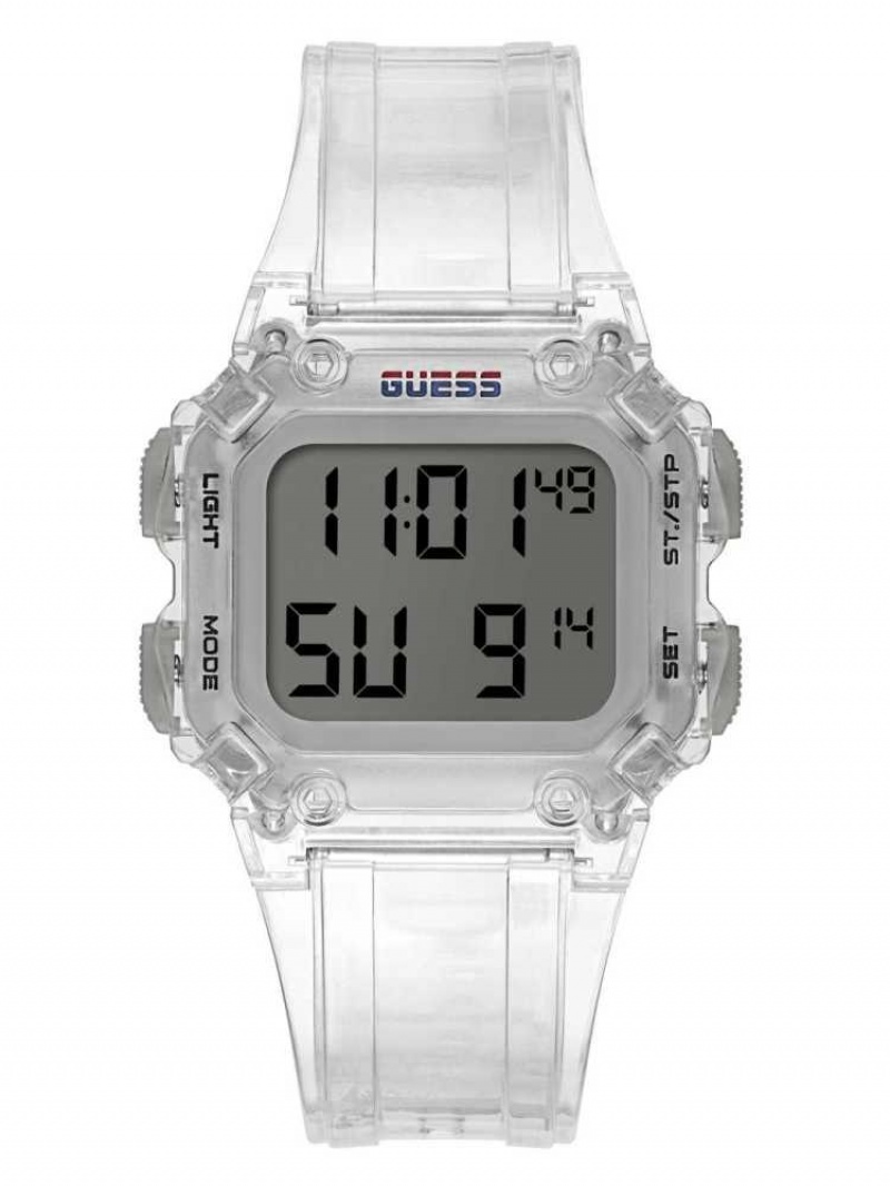 Montre Guess Stealth Clear Digital Homme Multicolore | 24061-LDJS