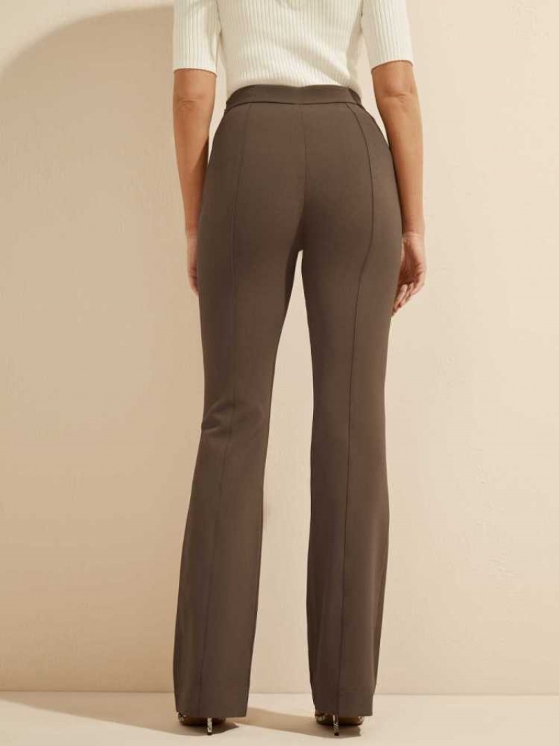 Pantalon Guess Chloe Femme Cafe | 21945-PTEA