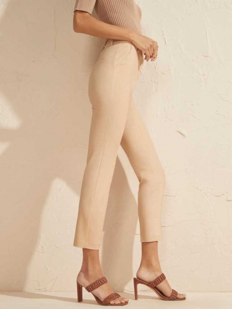 Pantalon Guess Hollywood Chino Femme Blanche | 09648-MVLH