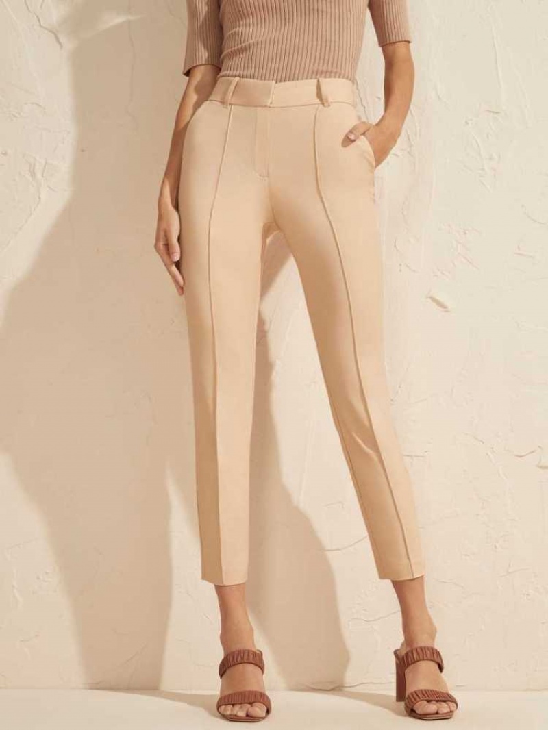 Pantalon Guess Hollywood Chino Femme Blanche | 09648-MVLH