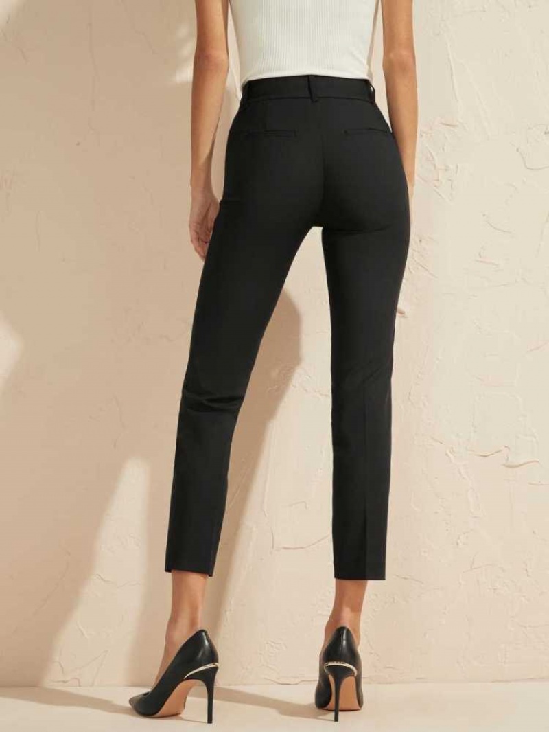 Pantalon Guess Hollywood Chino Femme Noir | 61729-IHTG