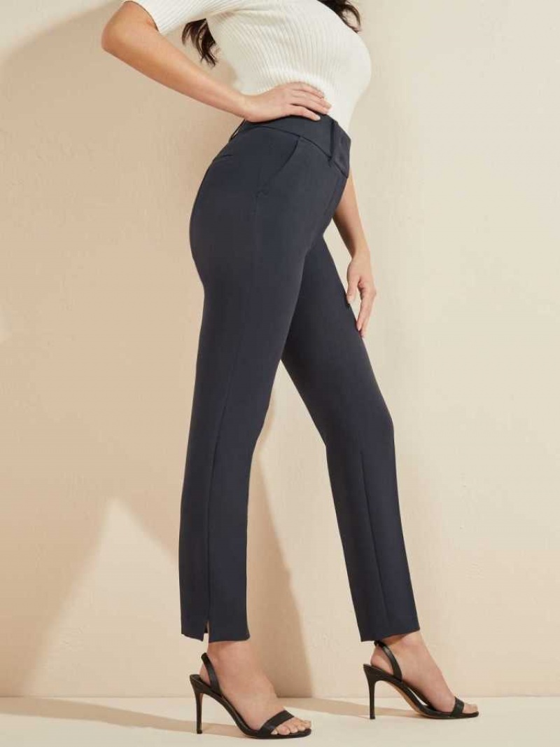 Pantalon Guess Shelly Femme Bleu | 14275-QDFG