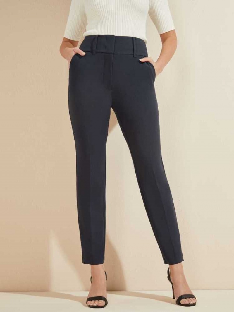 Pantalon Guess Shelly Femme Bleu | 14275-QDFG