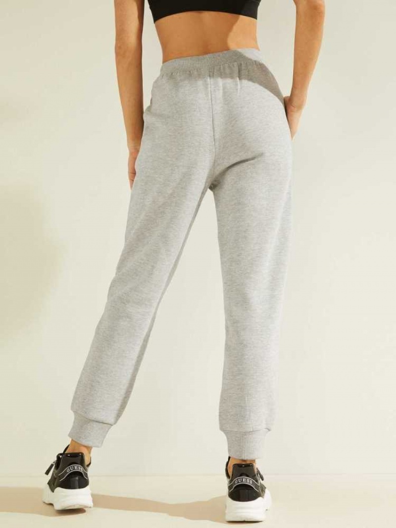 Pantalon Jogger Guess Eco Alisha Logo Femme Kaki | 43281-ENCY