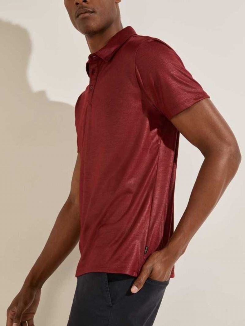 Polos Guess Mason Shine Homme Bordeaux | 28345-EIZU