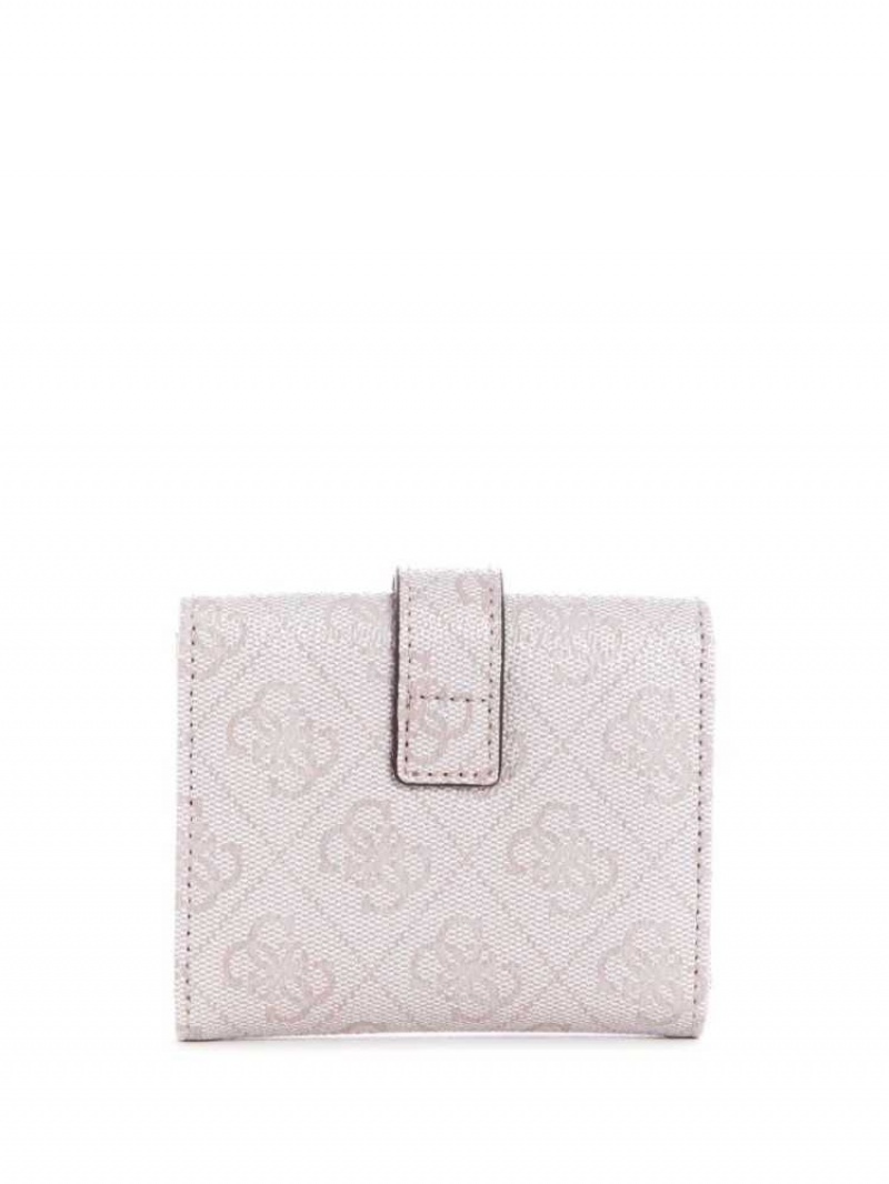 Portefeuilles Guess Alisa Petite Trifold Femme Argent | 84635-PGFD