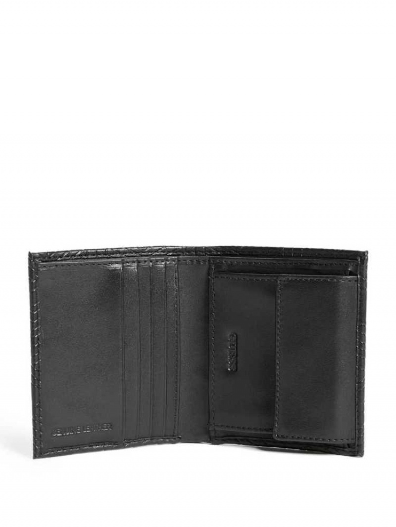 Portefeuilles Guess Baldo Small Billfold Homme Noir | 15793-LRNV