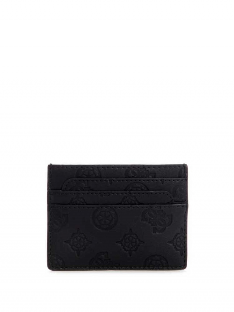 Portefeuilles Guess Bea Card Holder Femme Noir | 02479-LRUJ