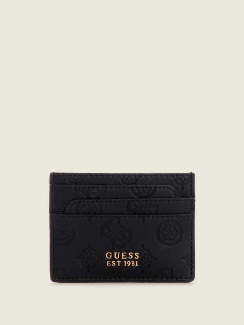 Portefeuilles Guess Bea Card Holder Femme Noir | 02479-LRUJ