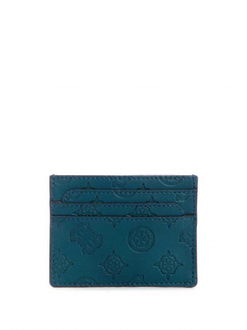 Portefeuilles Guess Bea Card Holder Femme Vert Foncé | 49516-HCXR